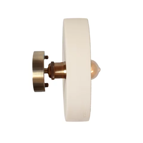 YVETTE - Applique murale en terre cuite blanche