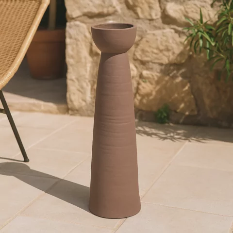 Poterie ZAGORA XXL en terre cuite - E - marron