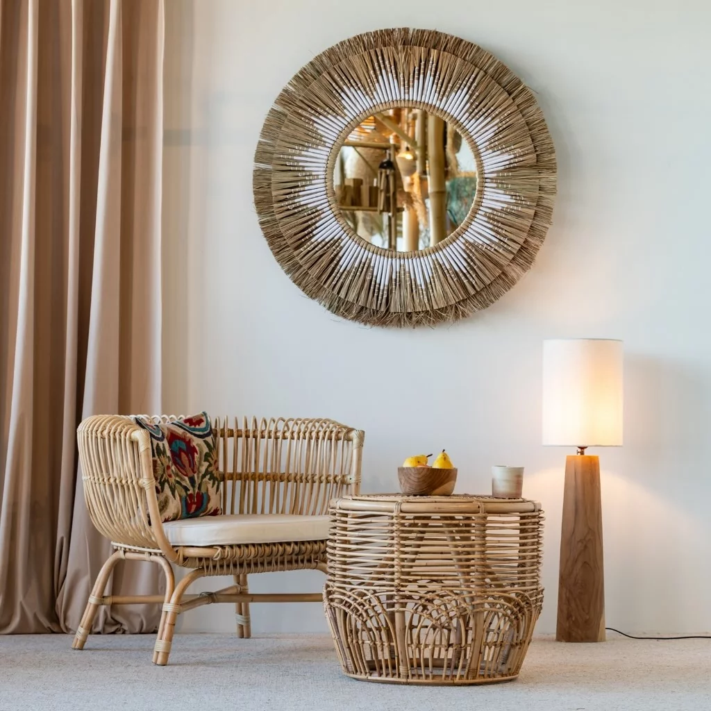 HAVANA - Fauteuil en rotin avec coussin