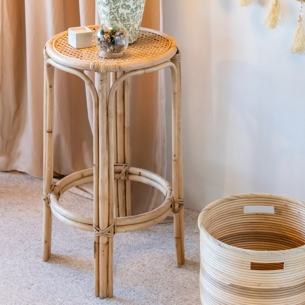 NELSON - Table d'appoint en rotin