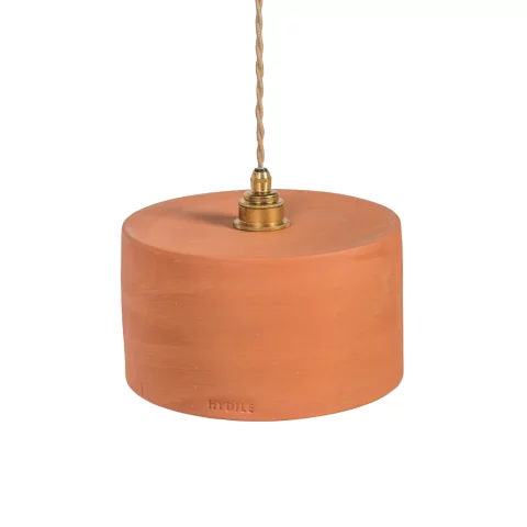odile - suspension en terre cuite ocre