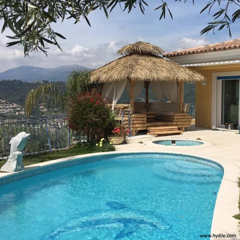 Paillote en bambou - gazebo bambou- abris jardin - gazebo a vendre -paillote de jardin - kiosque de jardin - gazebo pas cher