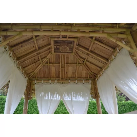 gazebo bambou -  paillote bambou - paillote de plage - salon de jardin en bambou - Hydile