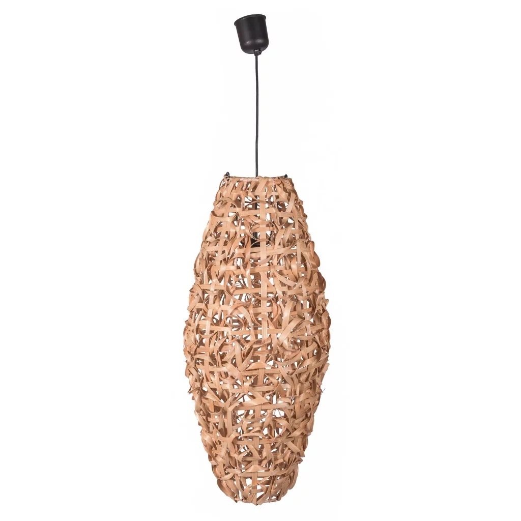 Lustre bambou - Suspension bambou - Abat-jour bambou - suspension luminaire bambou - Hydile