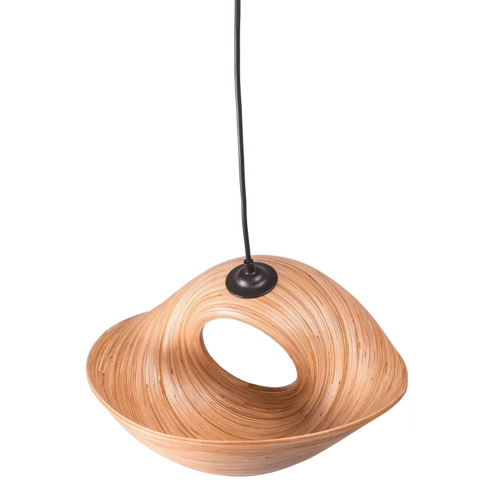 lustre bambou - lampe à suspendre bambou - objet deco bambou - suspension design - Hydile