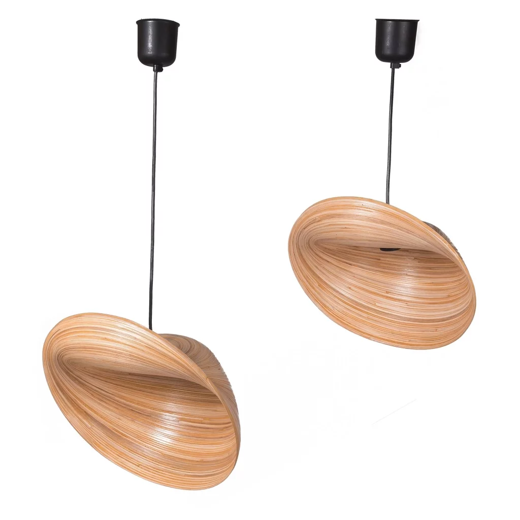 Suspension bambou - suspension électrifiée - luminaire bambou - lampe design - lampe à suspendre