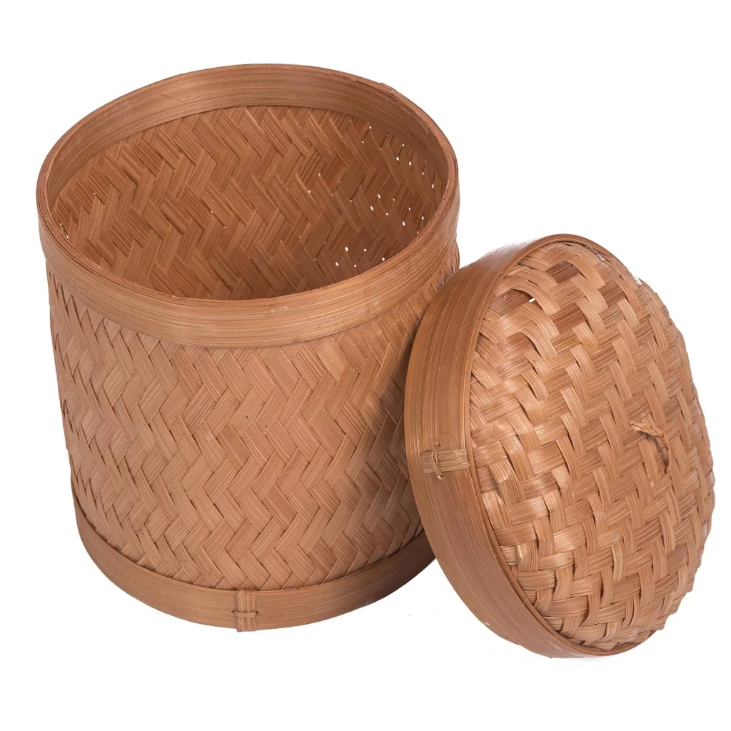Corbeille bambou : petite corbeille en bambou qui est naturellement élégante et chic. Hydile