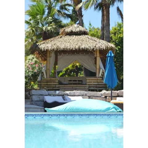 Gazebo en bambou - gazebo bambou - bambou gazebo - paillote - paillote bambou - abris jardin - pergola bambou - Hydile