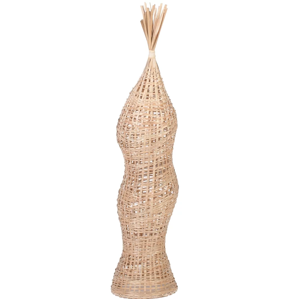 Objet de décoration en bambou - sculpture en bambou - objet de déco  - objet à poser en bambou - pièce unique et design