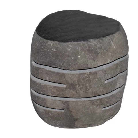 Lampe de jardin en pierre - éclairage jardin en pierre - pierre décoration - éclairage en pierre - lampe sculpté en pierre 2