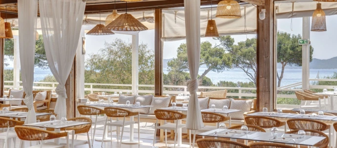 terasse luminaire restaurant 