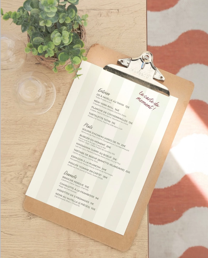 carte restaurant