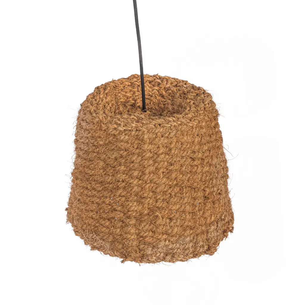 TALA - suspension conique en fibres de coco - D27 H23cm Taille M