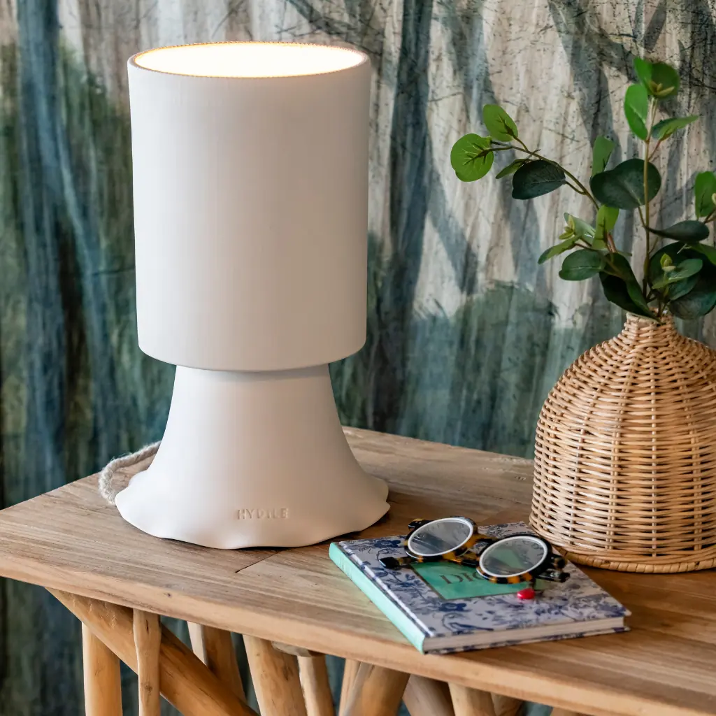 PAULA - lampe à poser en terre cuite blanche
