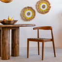 AMBIA - Chaise en bois de teck et corde synthétique naturel