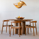 AMBIA - Chaise en bois de teck et corde synthétique naturel