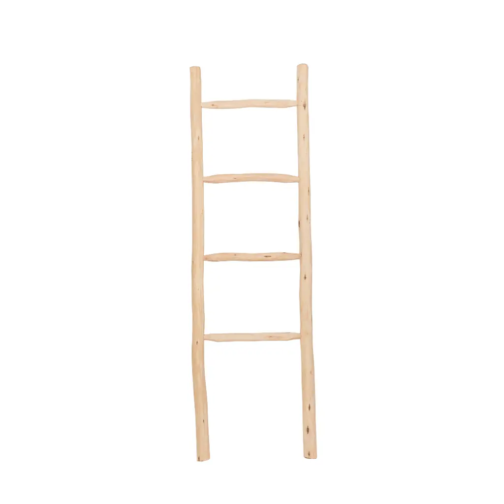 OALA - Echelle en bois d'eucalyptus  L45cm l4cm H150cm