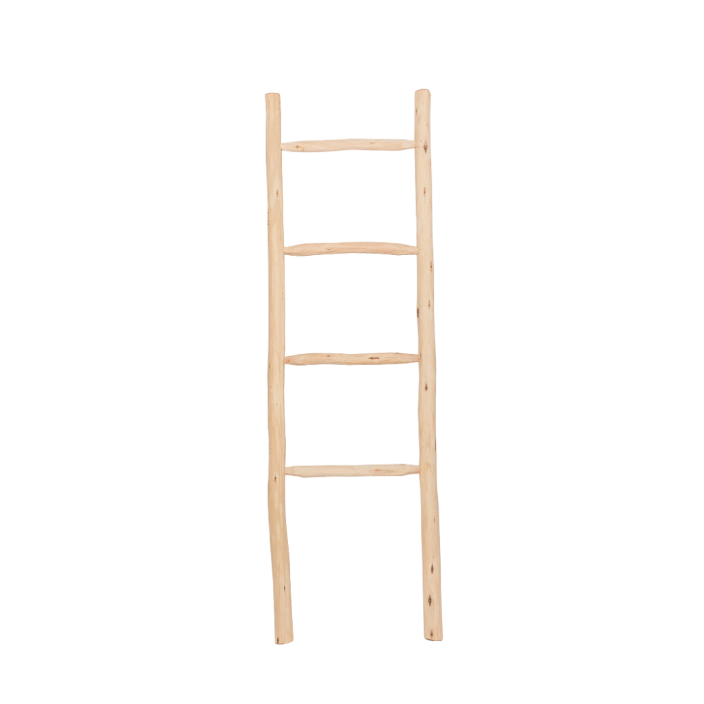 OALA - Echelle en bois d'eucalyptus  L45cm l4cm H150cm