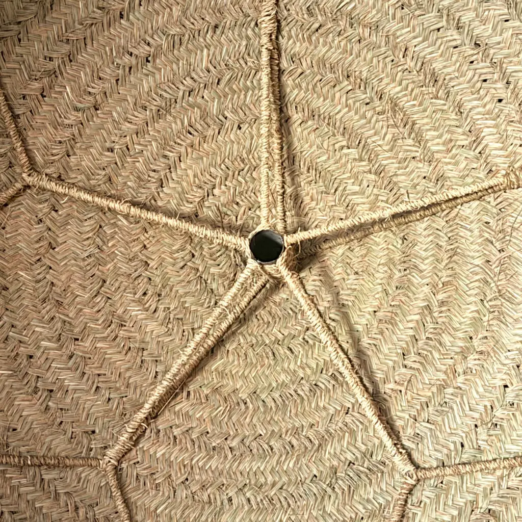 OMBRA - Parasol avec support en doum et pieds métallique