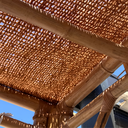 PERGOLA 3x3 avec ombrière en fibre de coco