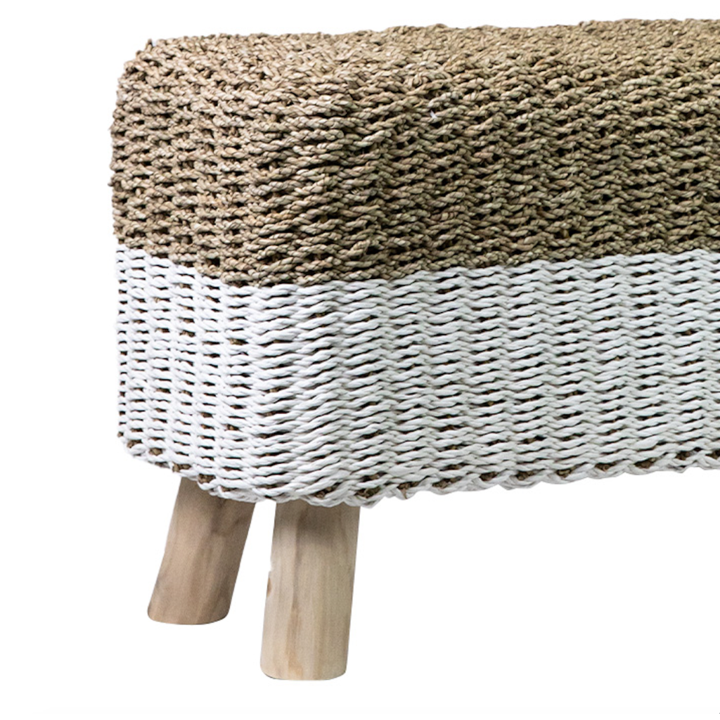 COCOONING - Banc en jonc et bois albizia