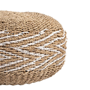 COCOONING - Pouf en jonc et bois albizia
