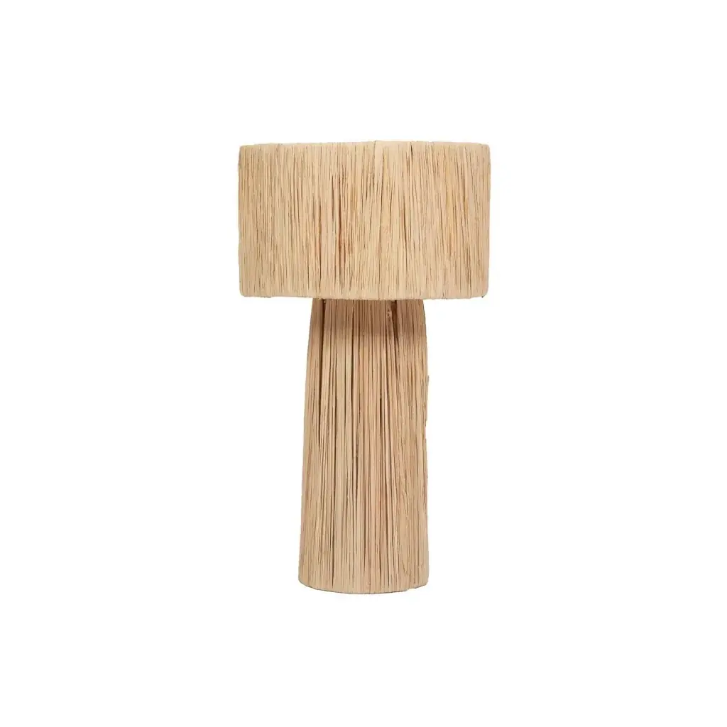 ROSY - Lampe à poser en raphia naturel