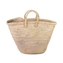 LINA - Cabas tressé en feuille de palmier  L50 l35 H35cm