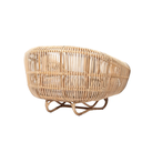 HYDE - Fauteuil en rotin et housse en lin