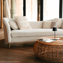 POP - Table basse ronde en rotin