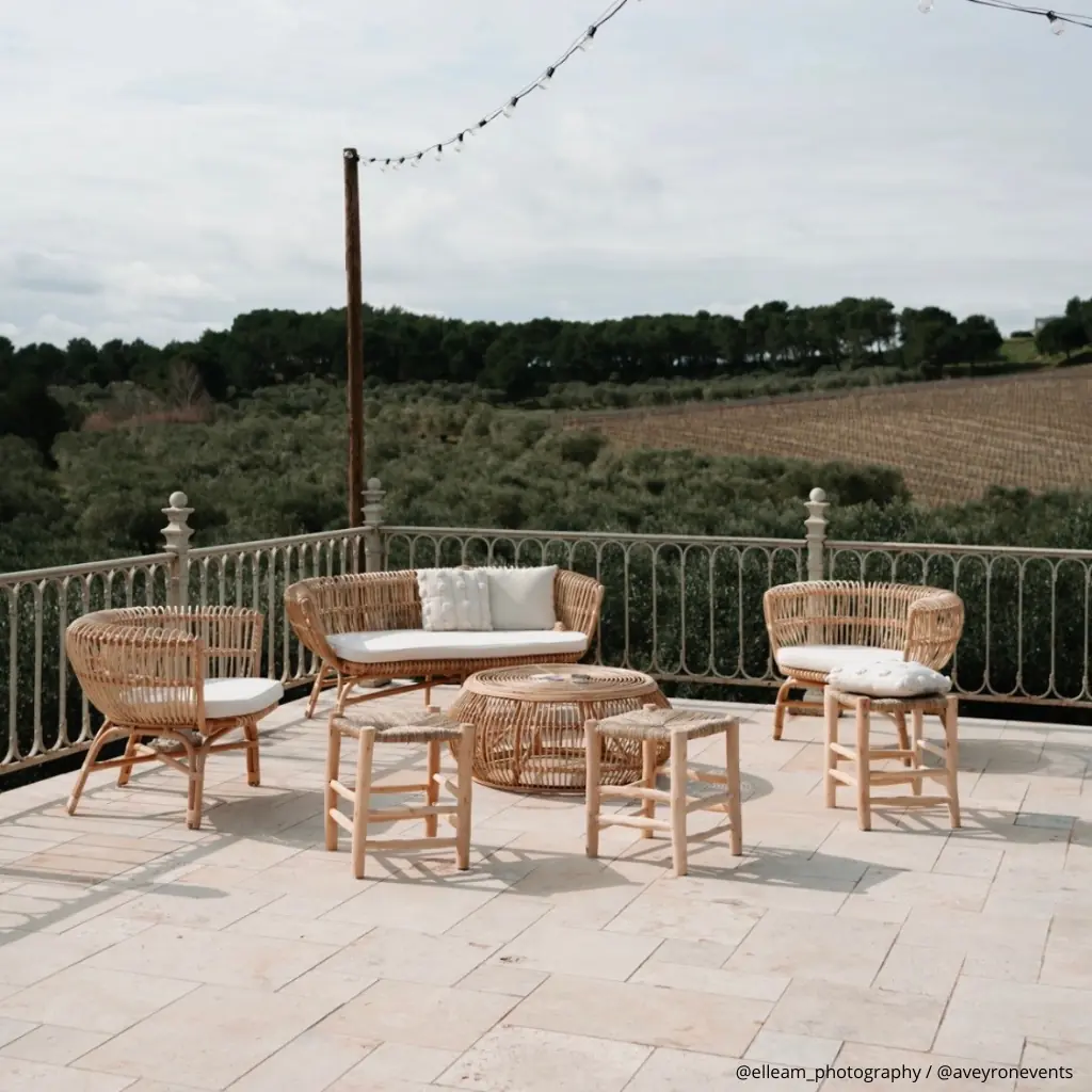 HAVANA - Fauteuil en rotin avec coussin