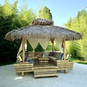 Escalier en bambou pour gazebo