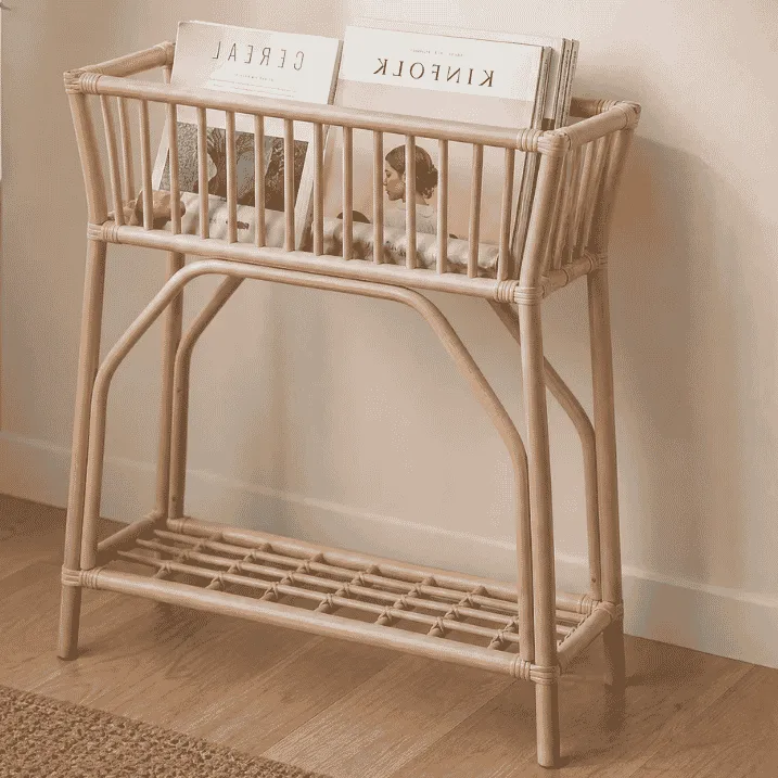 jardinière en rotin