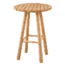GABY - Table haute / mange debout en bois de teck