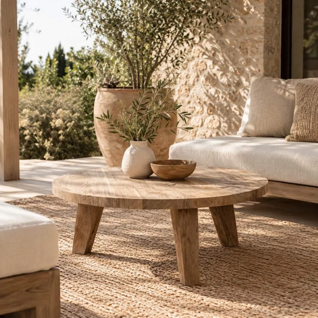 THEA - Table basse en bois de teck