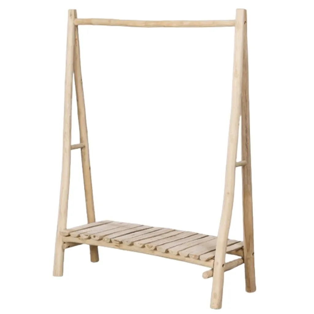 BILLOU - Grand portant en bois  de teck