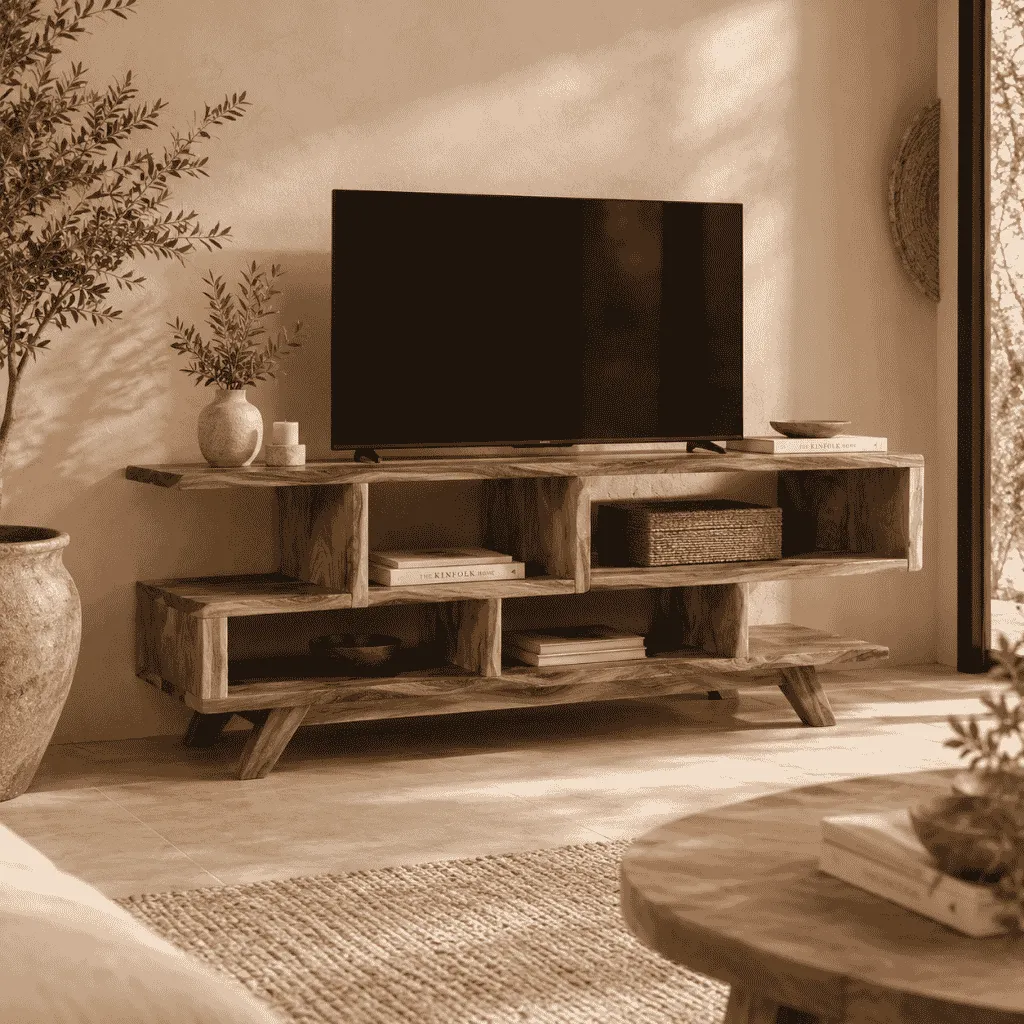 [3760428961358] HUGO - Meuble TV en bois de suar