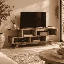 [3760428961358] HUGO - Meuble TV en bois de suar