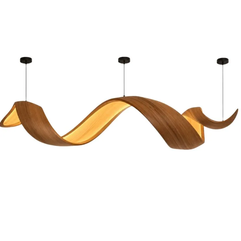 LYS - Suspension XXL en bambou avec led