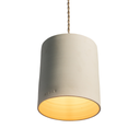 COLETTE - Suspension en terre cuite Blanche D15xH21cm