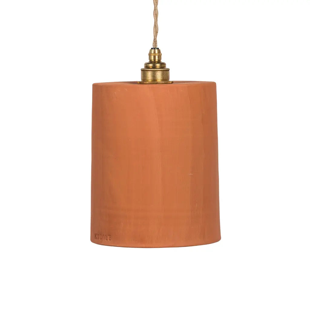 COLETTE - Suspension en terre cuite Ocre D15xH21cm