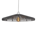 ESSO - Suspension en rotin noir D90H18cm