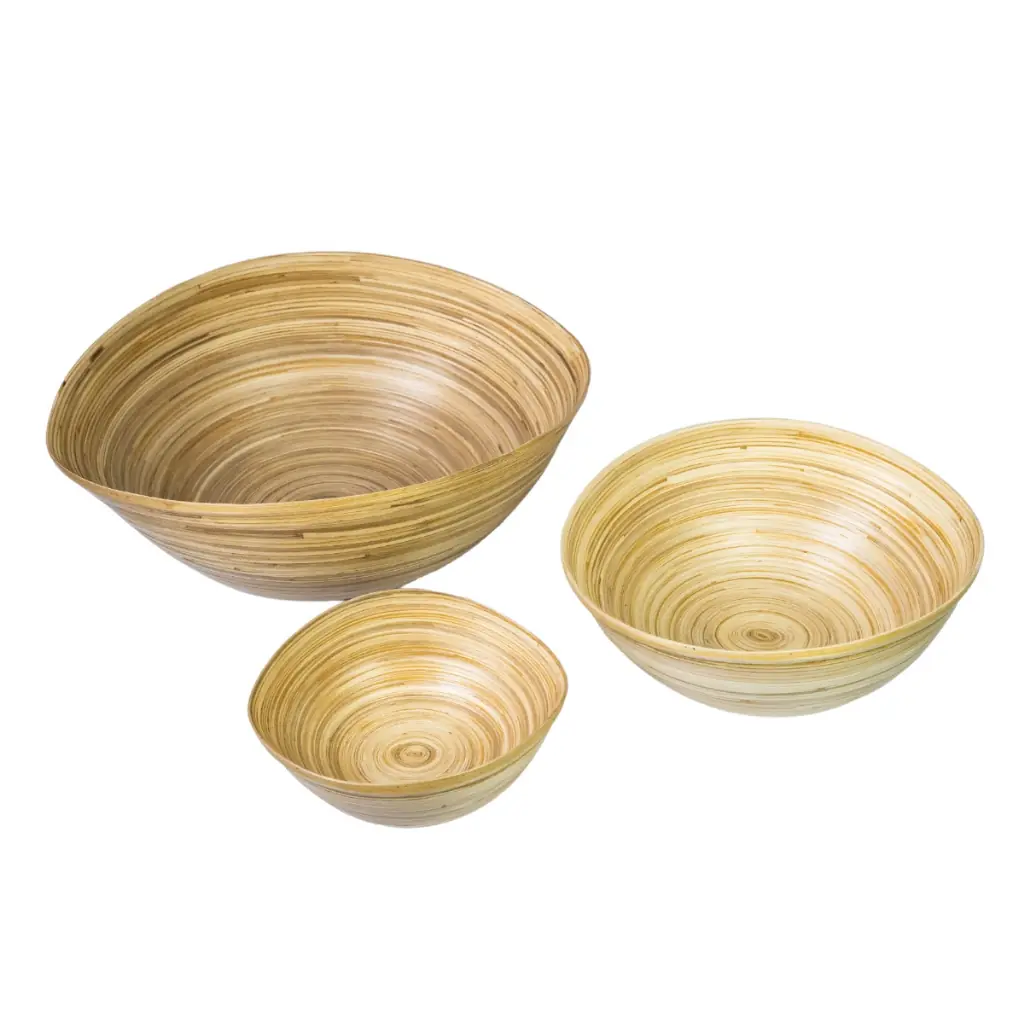 FILYO - Saladier en bambou - L37cm x l29.5 x H15.5cm