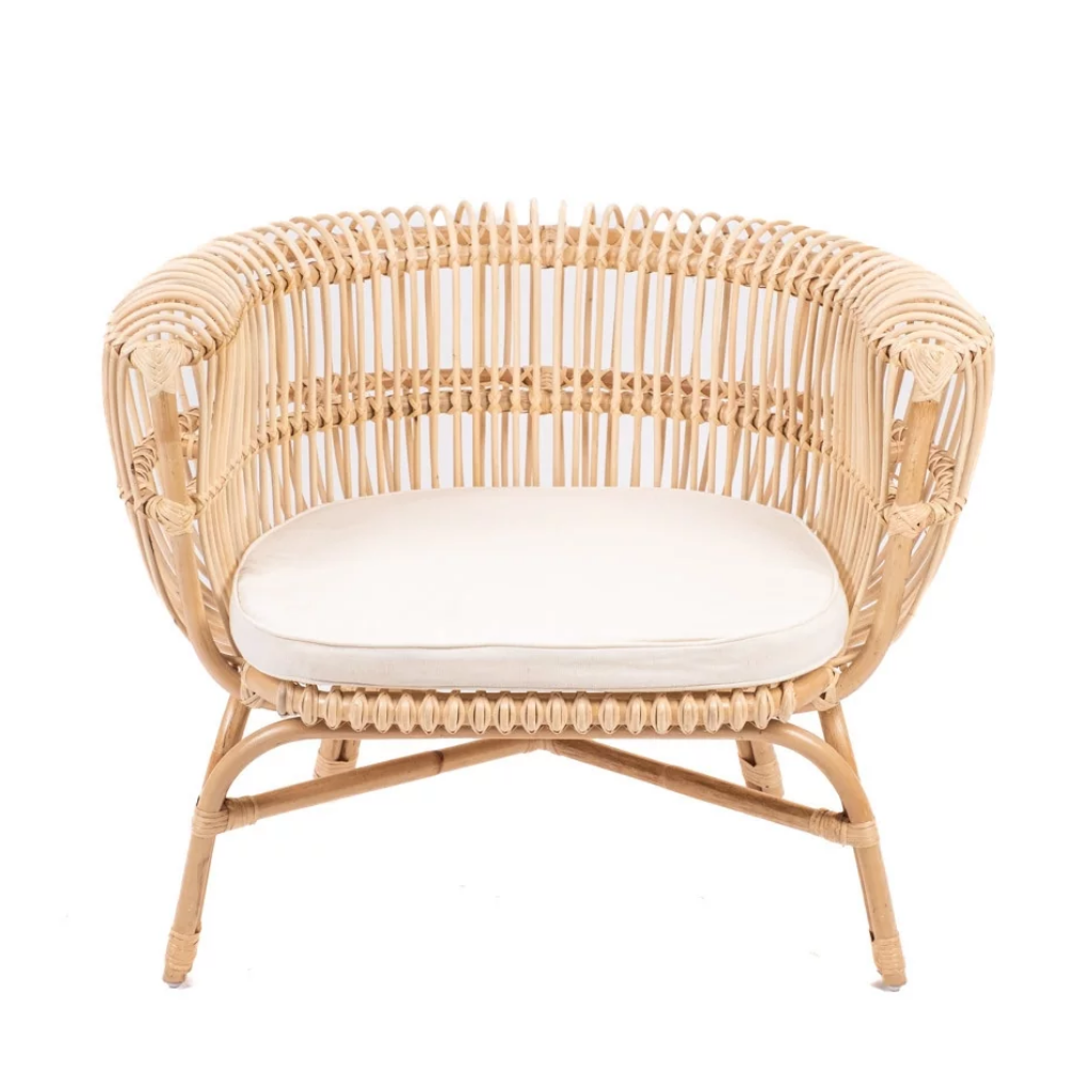 HAVANA - Fauteuil en rotin avec coussin L92*l70*h75