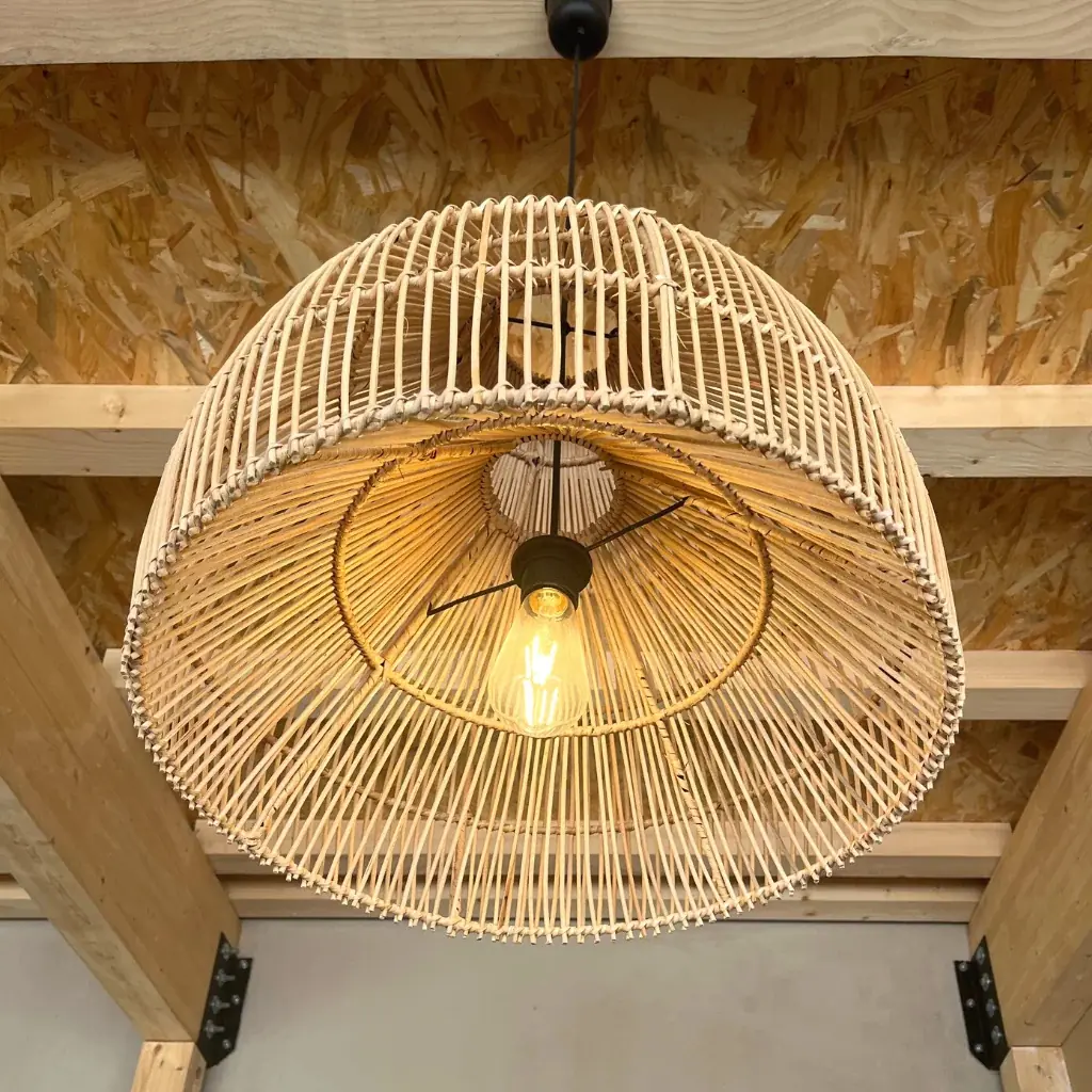 KUBA XL - Suspension en rotin Diamètre 50cm Hauteur:50cm