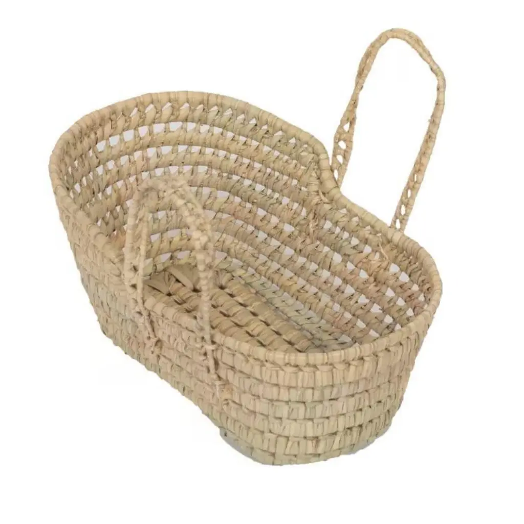 LOLIA - Couffin pour poupon enfant en feuilles de palmier
