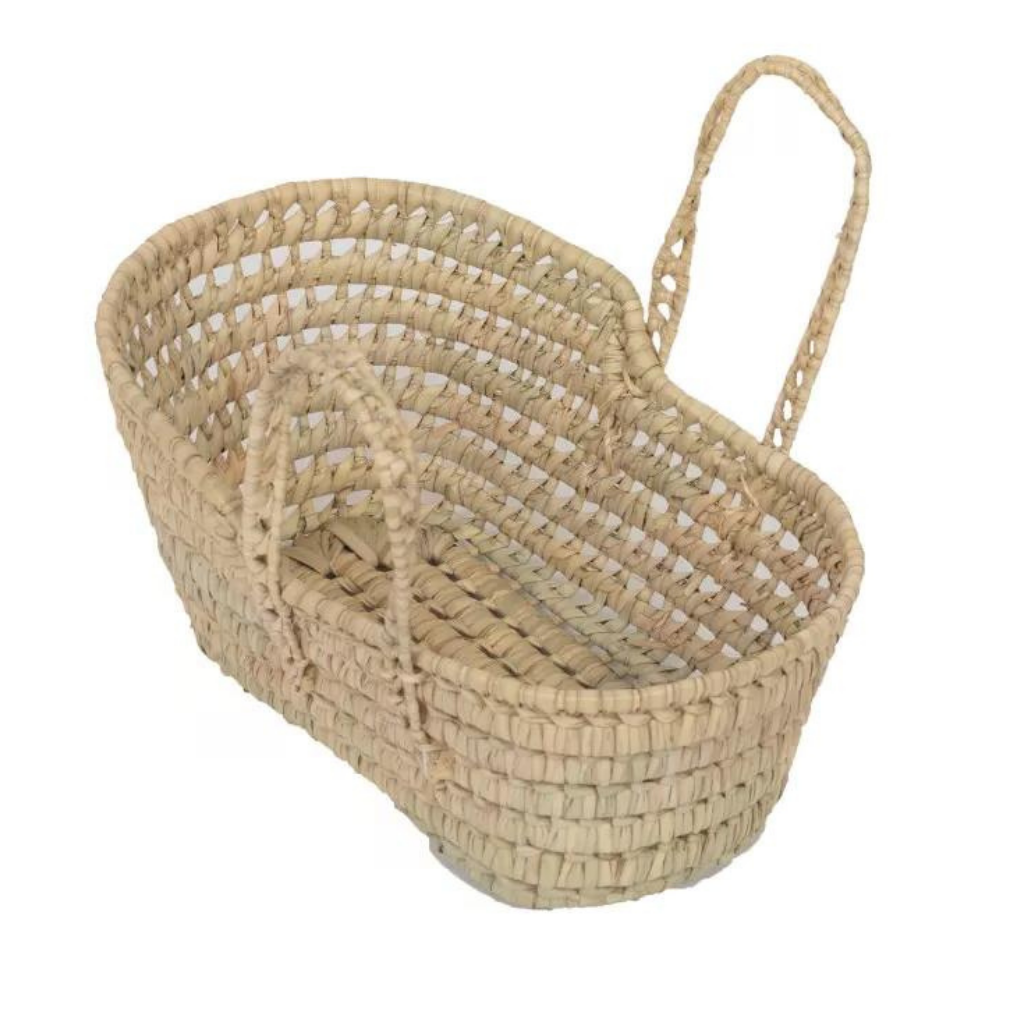 LOLIA - Couffin pour poupon enfant en feuilles de palmier