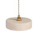 MICHELE TAILLE S - Suspension en terre cuite Blanche D24xH6,5cm