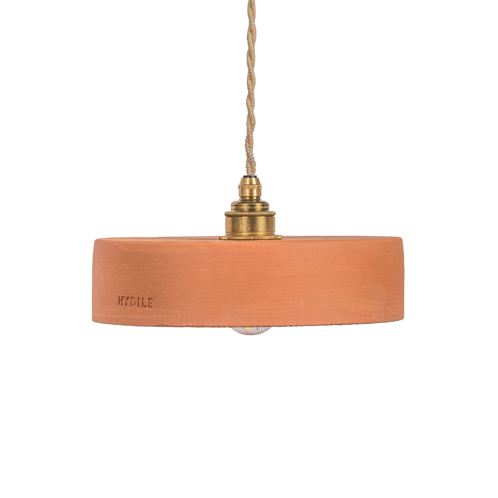 MICHELE TAILLE S - Suspension en terre cuite Ocre D24cmxH6,5cm