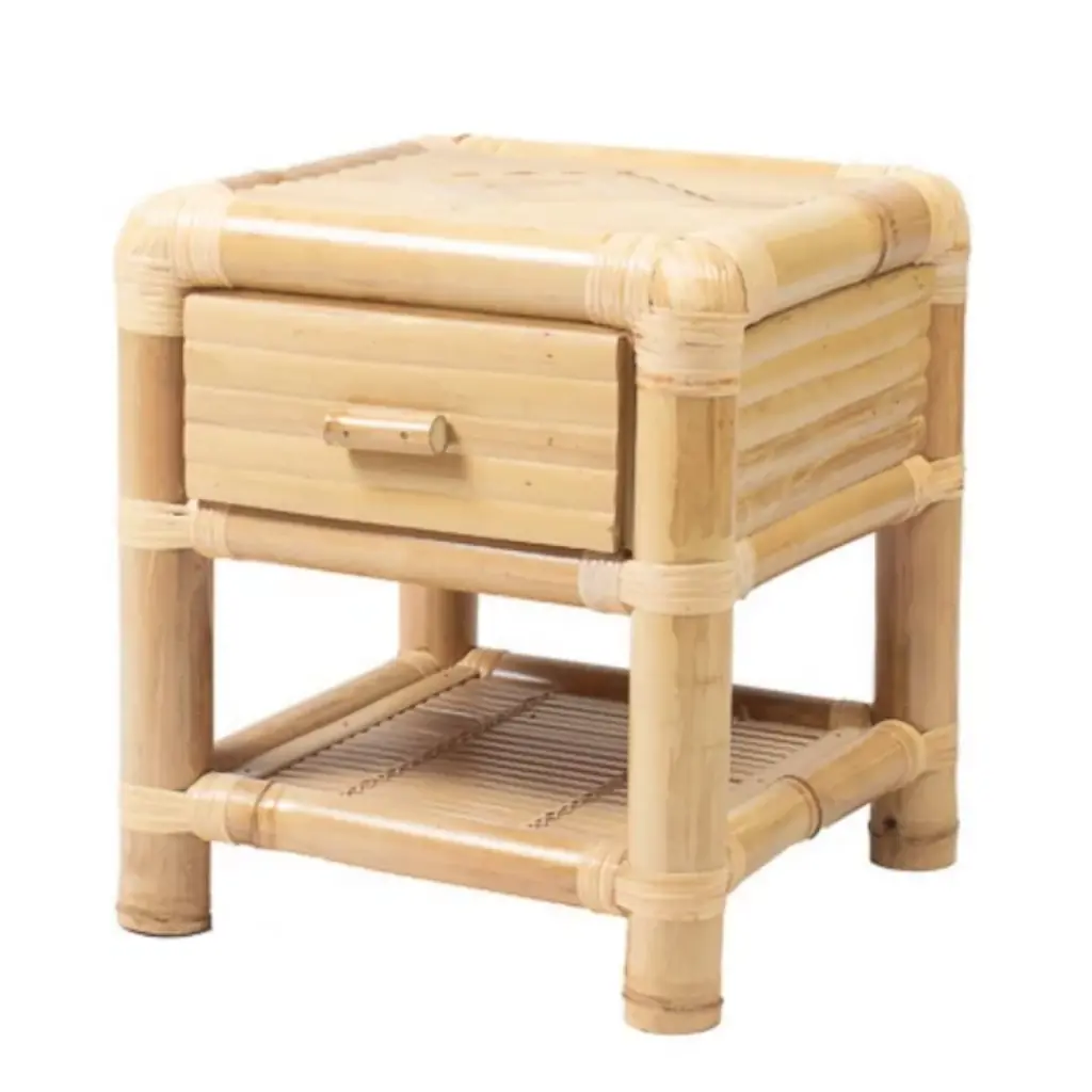 ORIA - Table de chevet en bambou 40*40*45